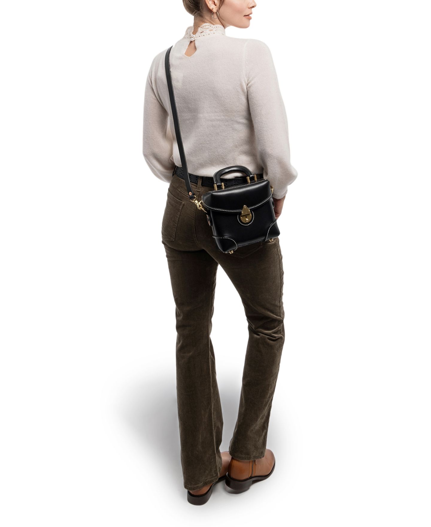 Женская сумка OLD TREND Azalea Vintage Box Crossbody, цвет: Чёрный — фото 8