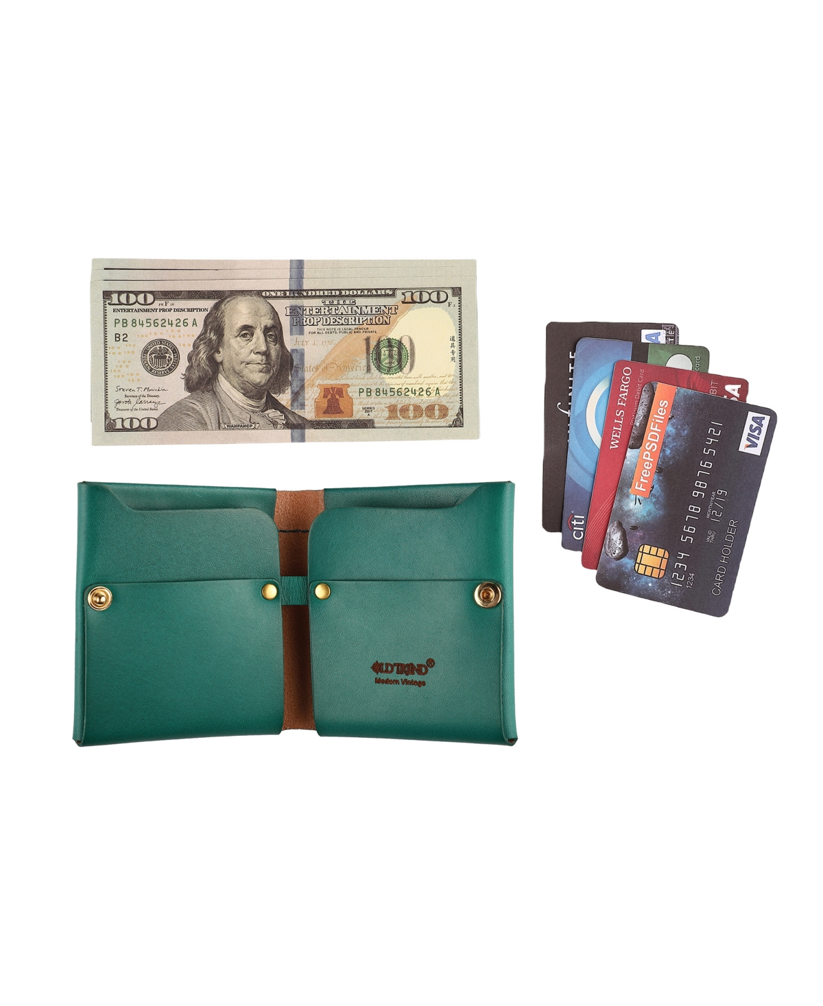 Old Trend Celosia Bifold Wallet In Aqua