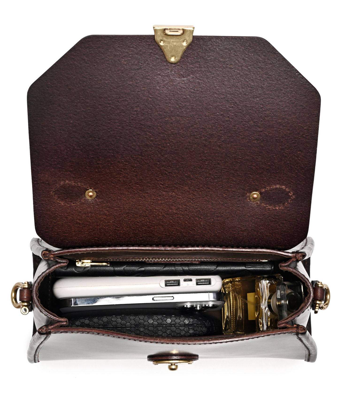 Женская сумка OLD TREND Laurel Classic Satchel, цвет: Коричневый — фото 10