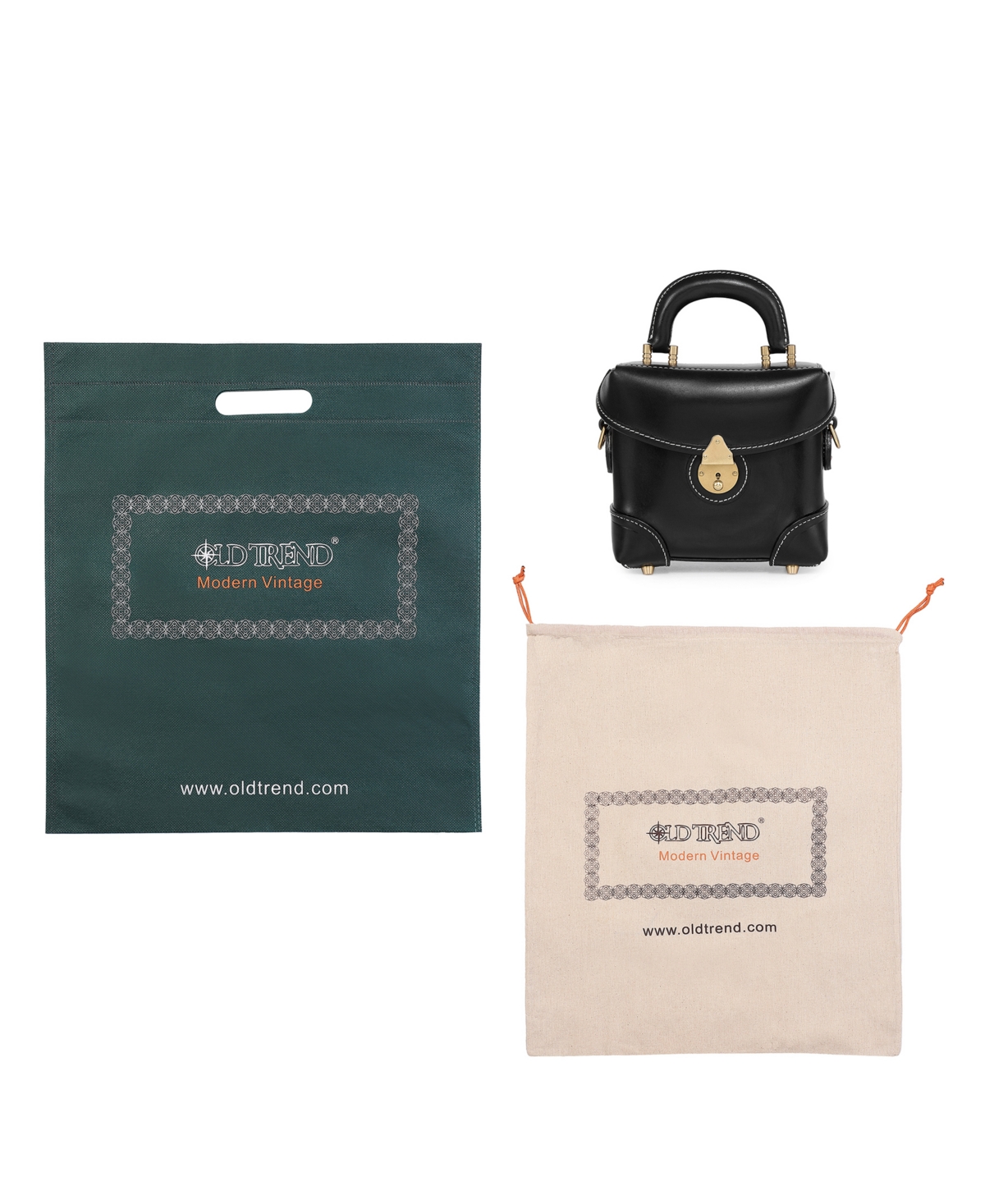 Old Trend Azalea Vintage Box Crossbody Bag In Black