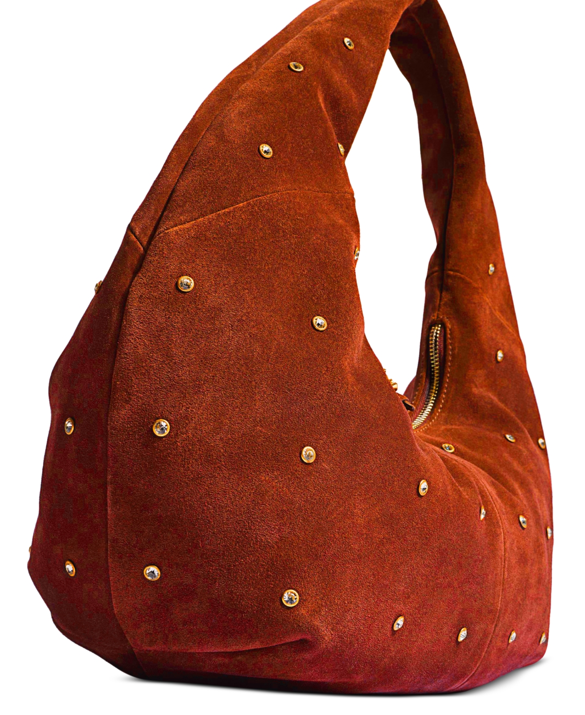 Sam Edelman Faren Rhinestone Medium Suede Hobo