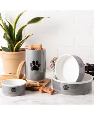 Paw Print Pet Bowl Set/2