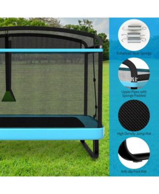 6 Feet Kids Entertaining Trampoline with Swing Safety Fence
