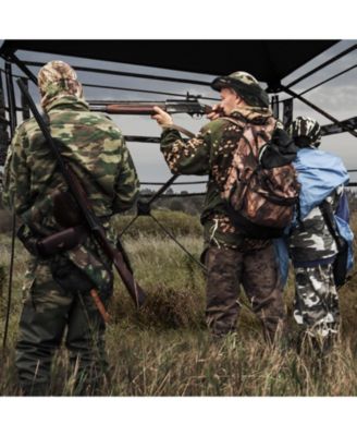 82 Inch Tall Hunting Blind 270° One Way See Through Ground Tent for 3-4 People