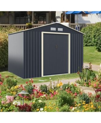 9 x 6 Feet Metal Storage Shed for Garden and Tools