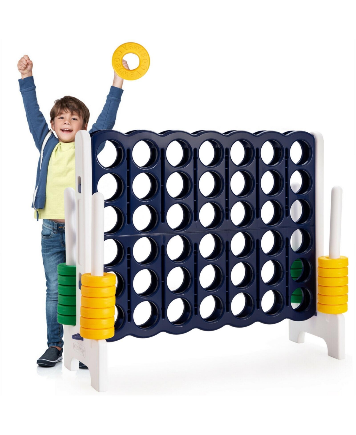 Gouun 4-to-Score 4 in A Row Giant Game Set for Kids Adults Family Fun