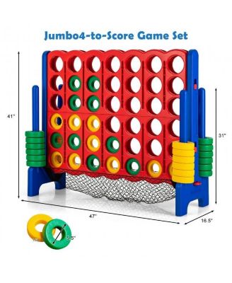 4-to-Score Giant Game Set with Net Storage