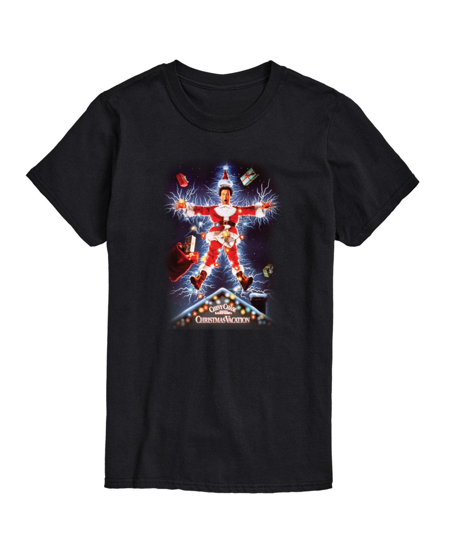 Мужская футболка AIRWAVES National Lampoons Christmas Vacation Short Sleeve, цвет: Чёрный — фото 1