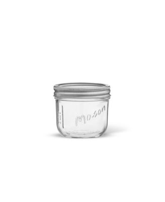 Wide Set of 6 Mason Jars with Airtight Lids
