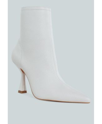 Womens Farnak Metallic Pointed Toe Ankle Boots