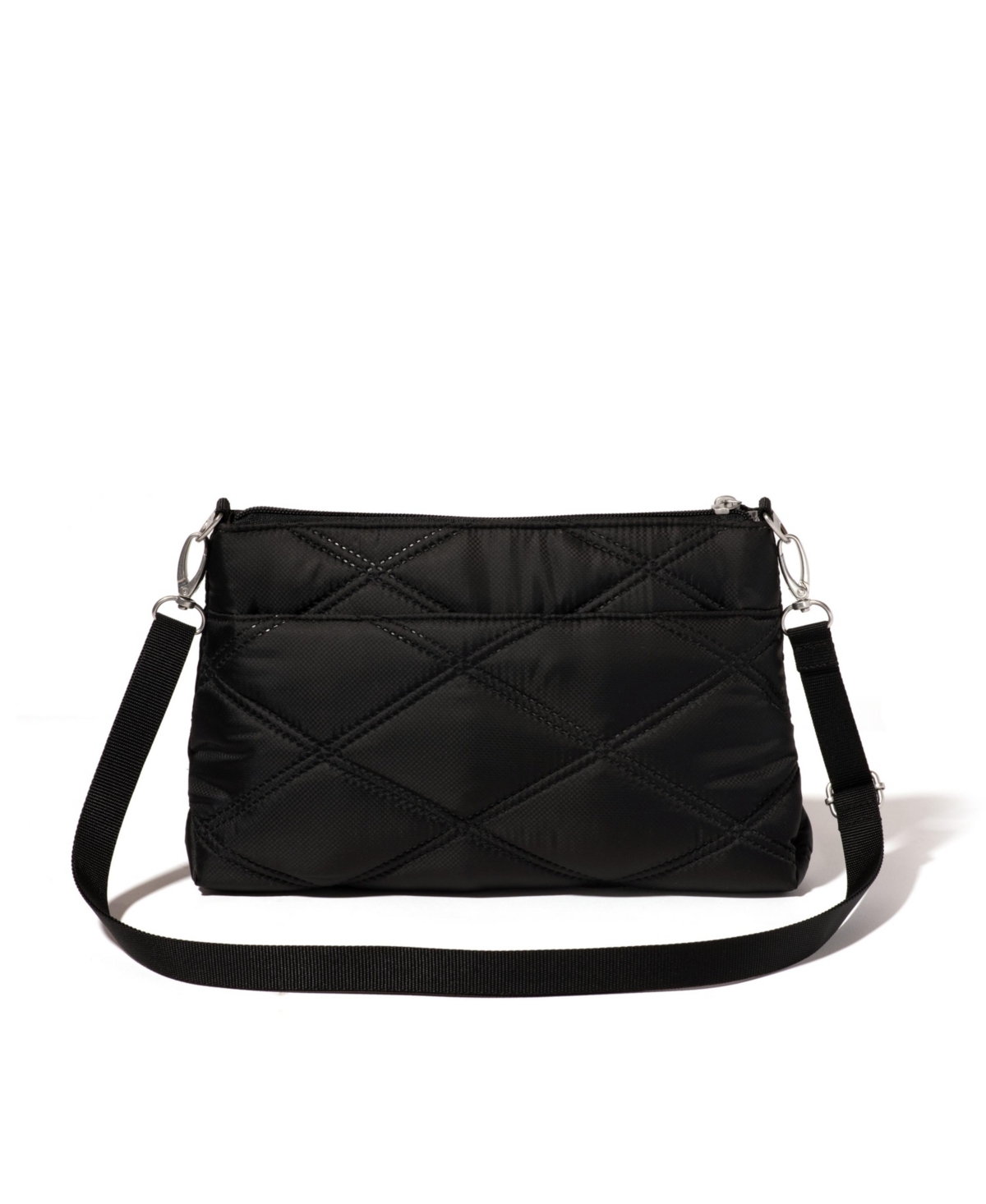 Baggallini Original Everyday Crossbody Bag In Black Cheetah Emboss
