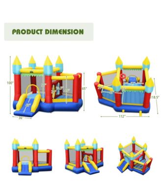 Inflatable Bounce House Slide Jumping Castle Ball Pit Tunnels Without Blower