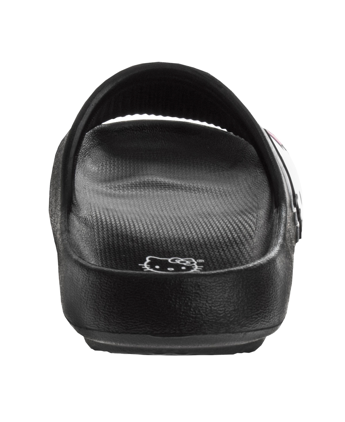 Hello Kitty Little And Big Girls Slip-on Waterproof Slides In Black