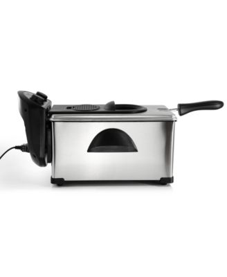 3.17 Quart Stainless Steel Electric Deep Fryer with Timer