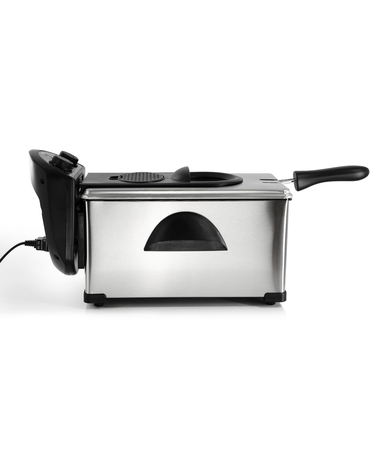 MegaChef Quart Stainless Steel Electric Deep Fryer with Timer