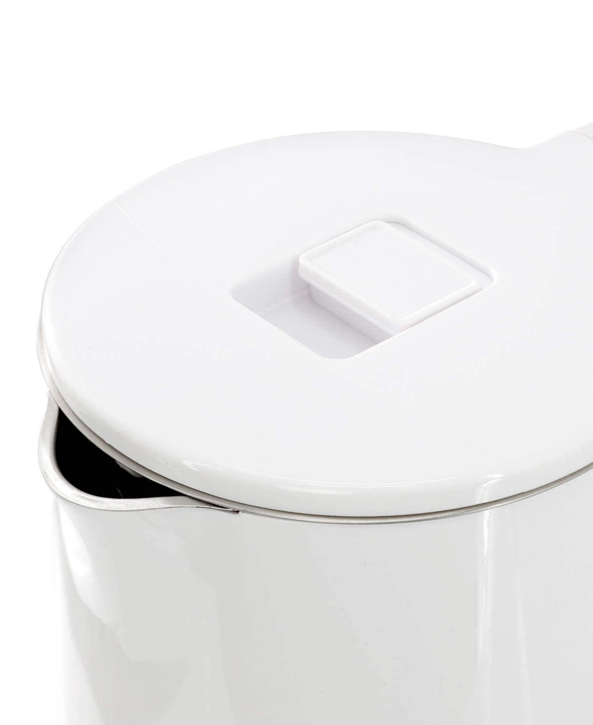 Megachef 1.7l White Double Wall Stainless Steel Electric Te In White