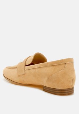 Womens New Ode Rhinestone Penny Strap Loafers