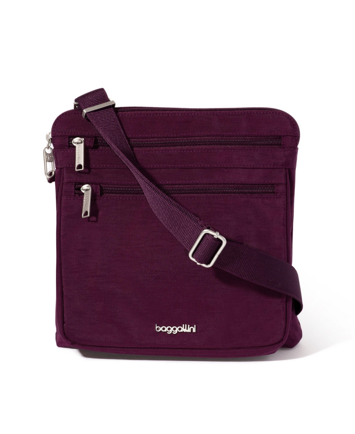Baggallini Baggillini Securtex Anti-theft Large Crossbody Bag In Mulberry