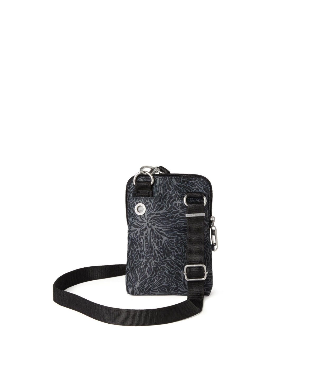 Baggallini Securtex Anti-theft Activity Crossbody Bag In Midnight Blossom Print