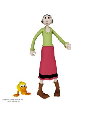 Boss Fight Studio Power Stars Olive OYL Action Figure – Retro Style Collectible Figurine from The Sailor Meets Sindbad The Sailor Color Animation with 7 Points of Articulation – 5” Scale