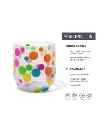Stemless Wine Glasses 12oz: 2 pk - Polka Dot