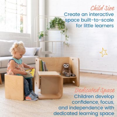 Premium Bentwood Multipurpose Table and Chair Set - Natural