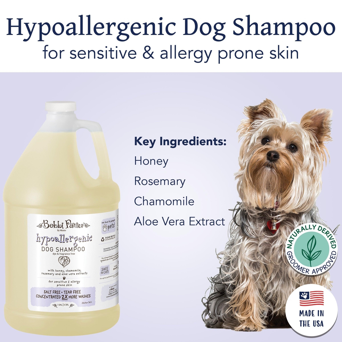 Bobbi Panter (Botanical) Hypo-allergenic Shampoo Honey Extract, Chamomile
