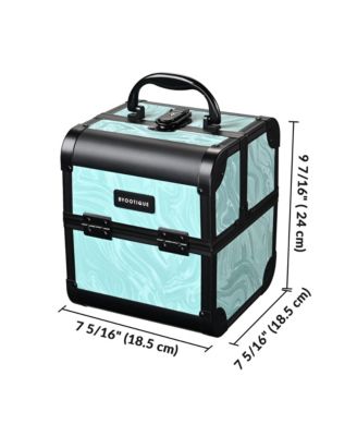 Makeup Train Case Cosmetic Organizer w/ Mirror Tray Artist CB Dusk