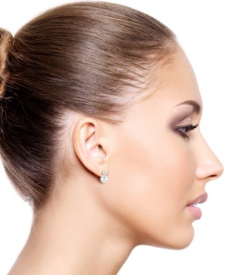 Cultured Freshwater Pearl (4mm 8mm) Earrings in 10k Yellow Gold