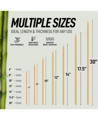 Bamboo Marshmallow Roasting Sticks 17.5 inch - 40 Pack