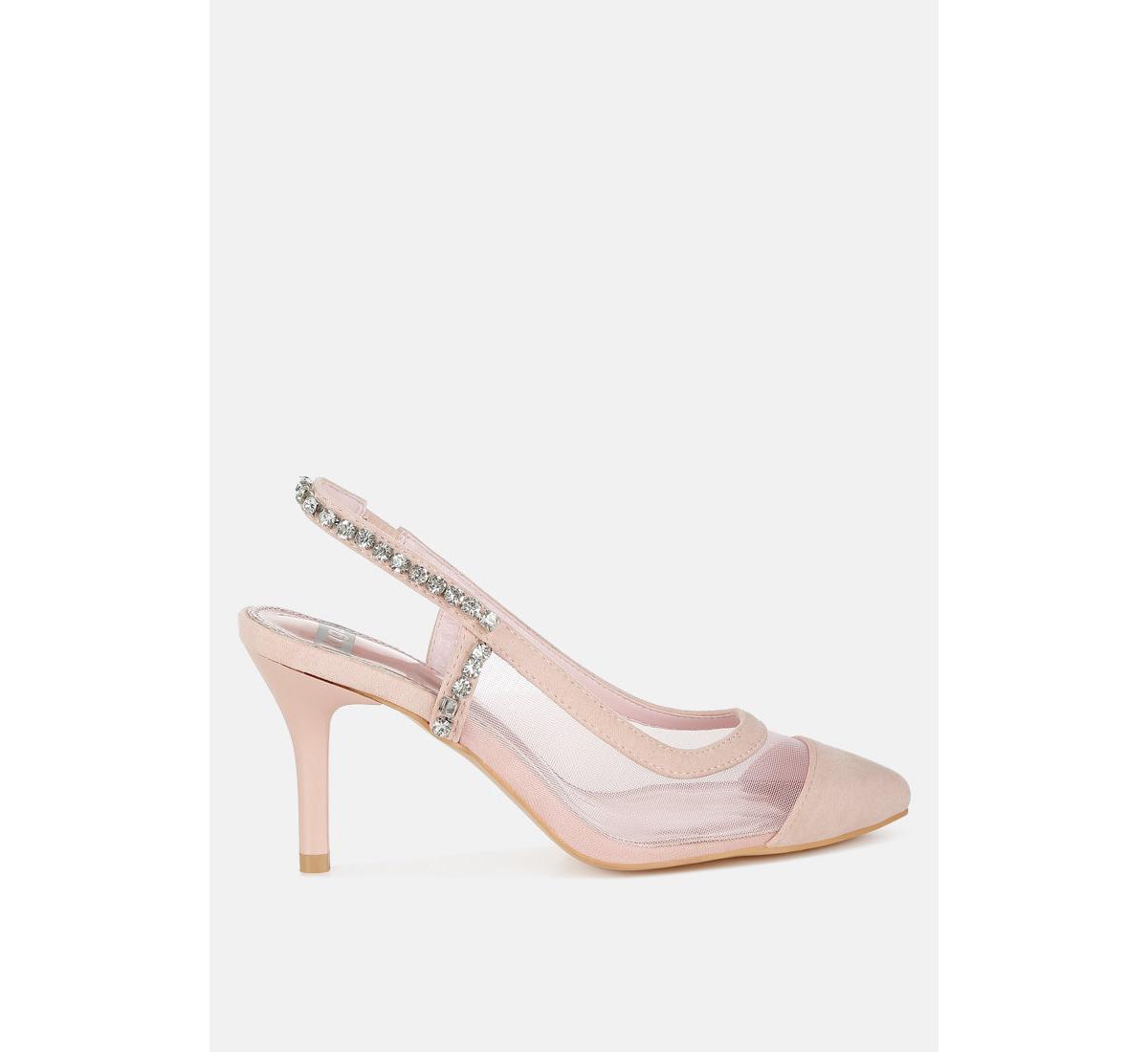 Yaga Stiletto Heel Slingback Sandals - Pink