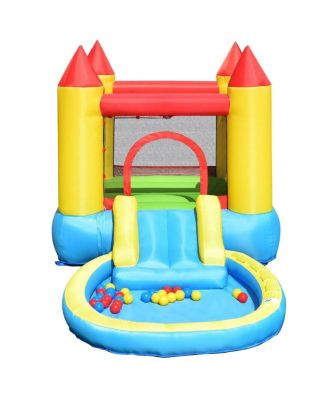 Kids Inflatable Bounce House Castle with Balls Pool and Bag