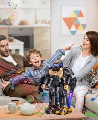 RC Robot Toys, Gesture Sensing Programmable RC Robot Toy, Talking, Dancing Rechargeable Intelligent Remote Control Robot