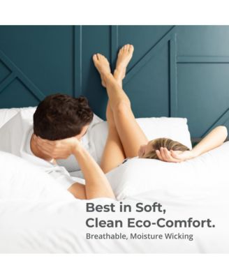 Classic 2-Piece Twill Pillowcase Set | Tahitian Breeze | Standard | Viscose Material | Allergy Resistant, Thermal-Regulating & Extra soft