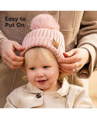 2pk Baby Hats, Baby Beanies, Newborn Hats for Baby Girls, Boys, Baby Winter Hat, 0-6 Months Infant Hat