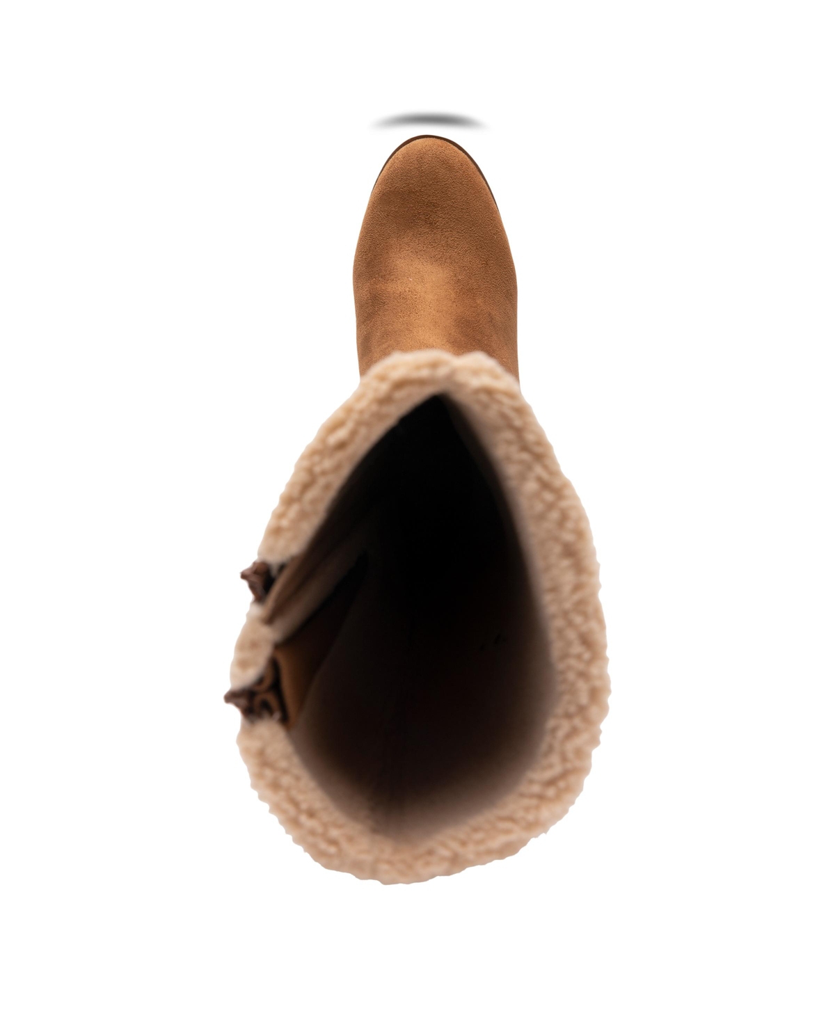 AEROSOLES WOMEN'S BINOCULAR SHEARLING TALL WEDGE BOOTS 