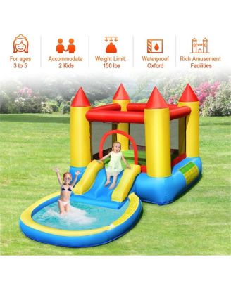 Inflatable Kids Slide Bounce House with 550w Blower