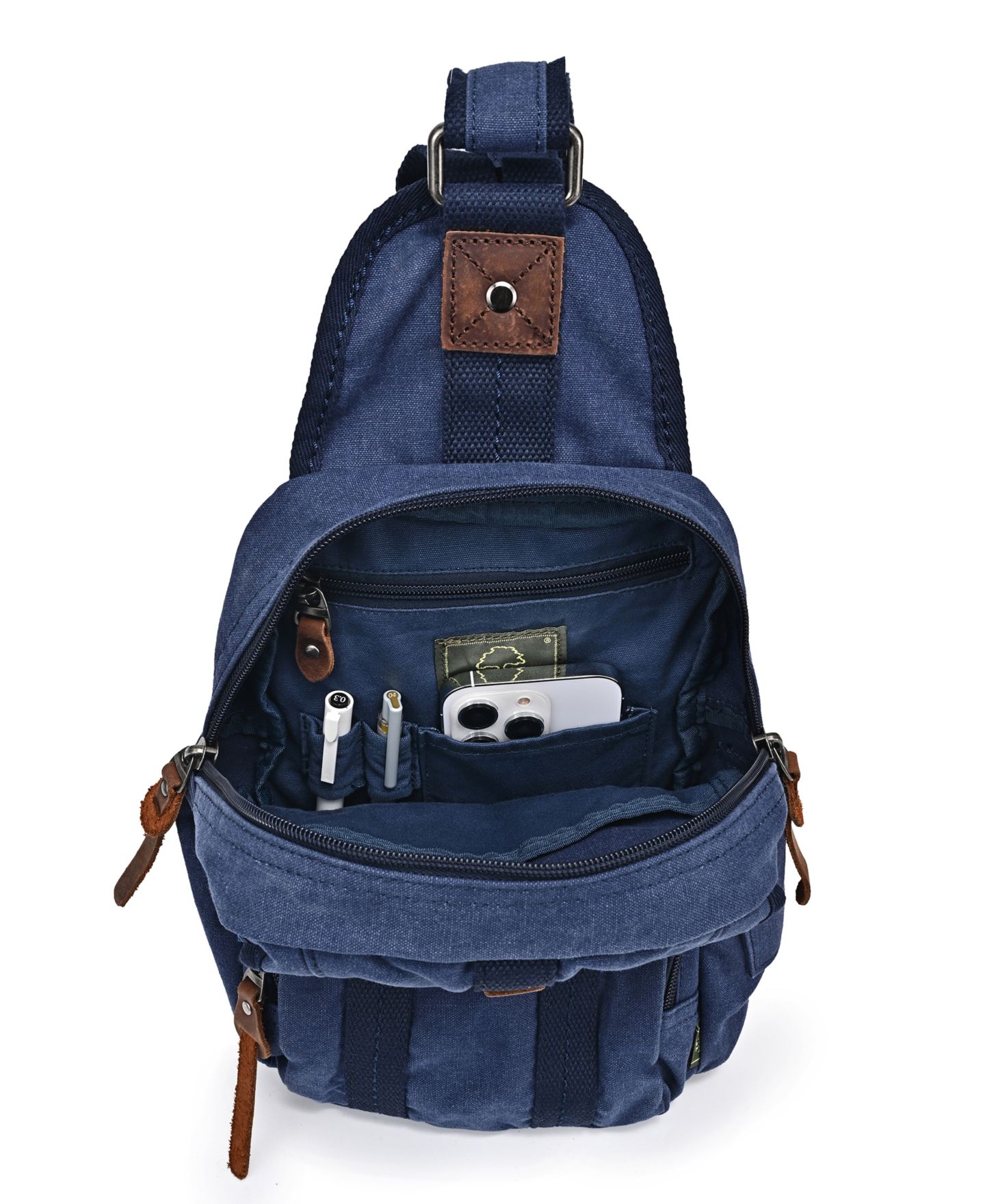 Женская сумка TSD BRAND Sunset Cove Small Sling, цвет: Тёмно-синий — фото 5