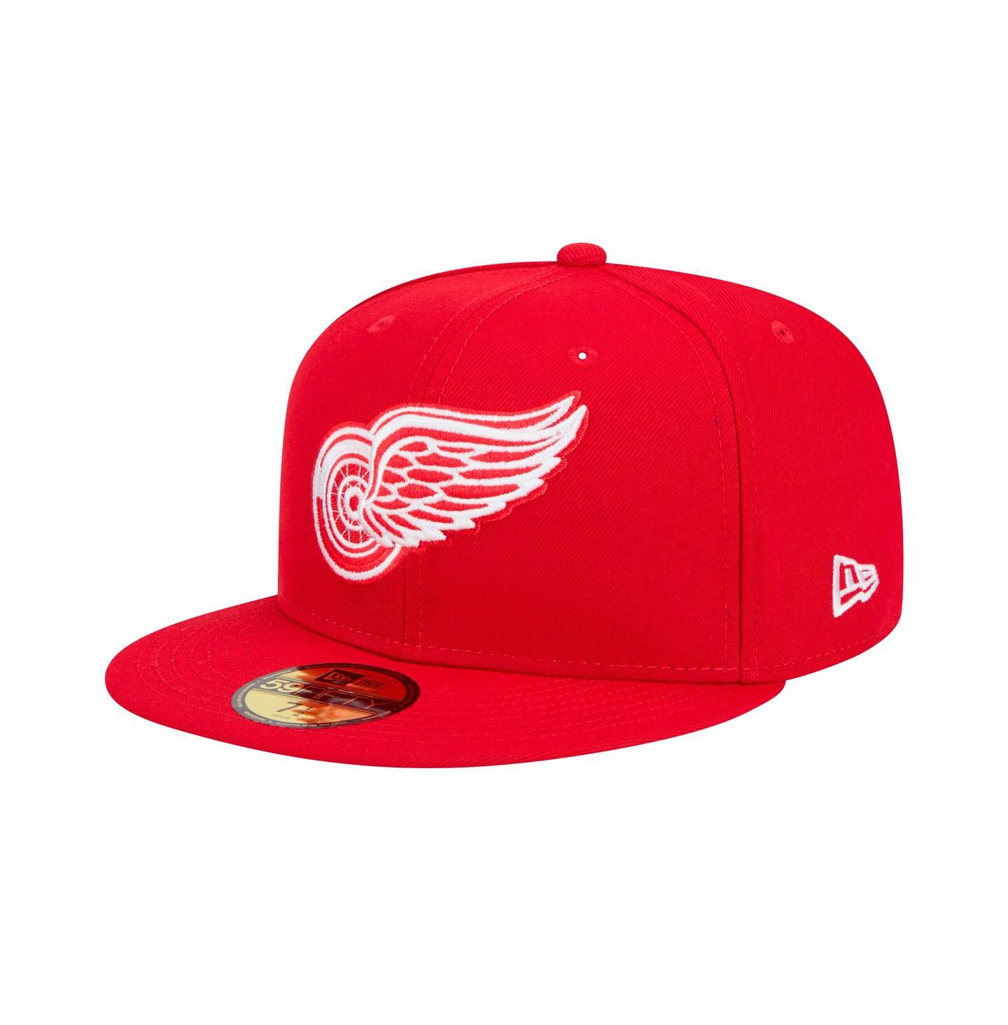 Мужская кепка New Era Red Detroit Red Wings Core 59FIFTY Fitted Hat — фото 1