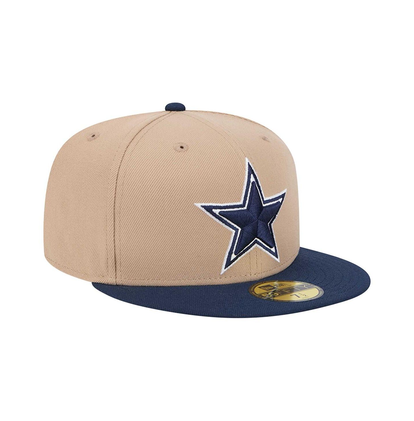 Мужская бейсболка New Era 59FIFTY Dallas Cowboys, Tan — фото 2