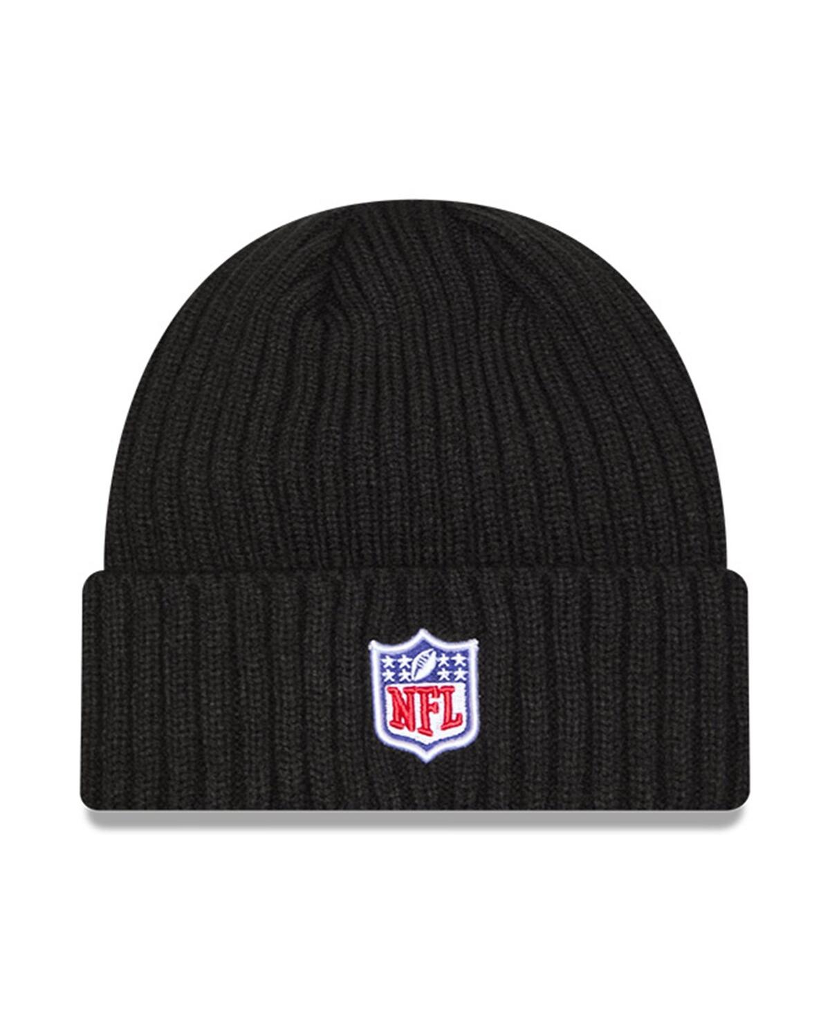 New Era Men'sMinnesota Vikings 2024 Nfl Crucial Catch Cuffed Knit Hat - Black