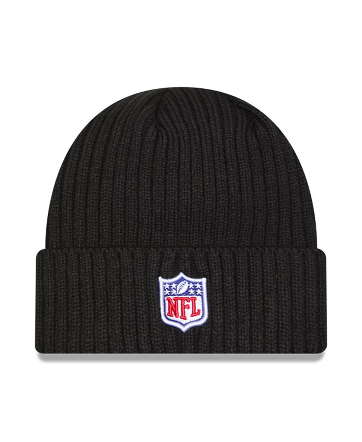 New Era Men'sLas Vegas Raiders 2024 Nfl Crucial Catch Cuffed Knit Hat - Black