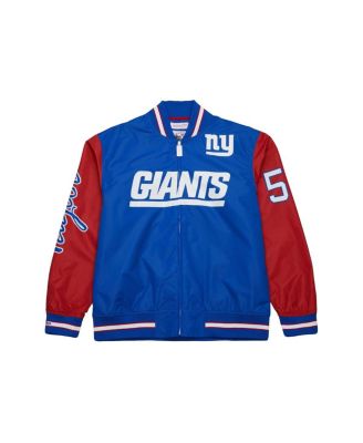 Men's Lawrence Taylor Royal New York Giants Retired Player Graphic Full-Snap Satin Jacket