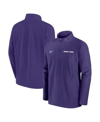 Nike Men s Purple TCU Horned Frogs 2024 Sideline Coach Quarter Zip Hoodie Jacket Macy s