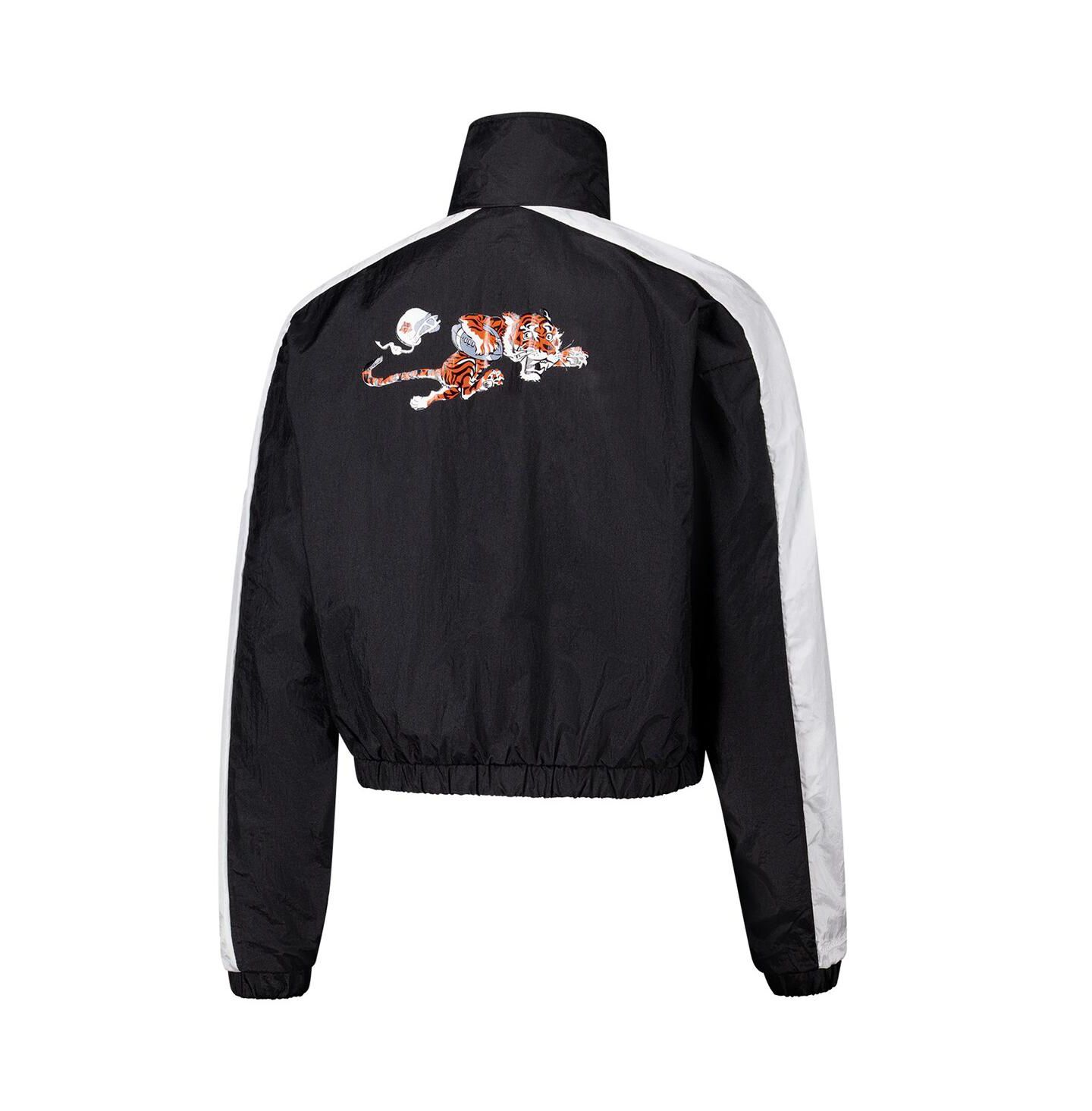 Женская куртка Mitchell & Ness Black Cincinnati Bengals Nylon Cropped Full-Zip — фото 3