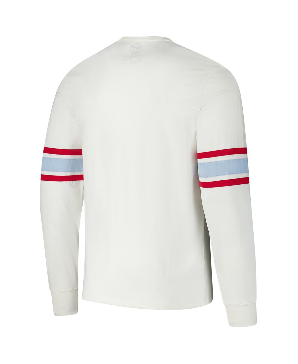 '47 Brand Men'sHouston Oilers Gridiron Classics Premier Brex Long Sleeve T-Shirt - White