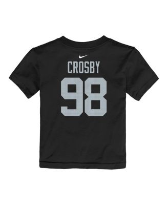 Toddler Maxx Crosby Black Las Vegas Raiders Player Name Number T-Shirt
