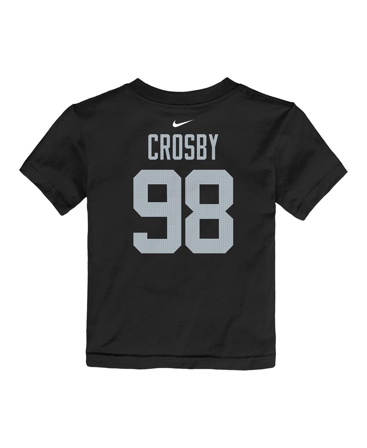 Nike Toddler Maxx CrosbyLas Vegas Raiders Player Name Number T-Shirt - Black