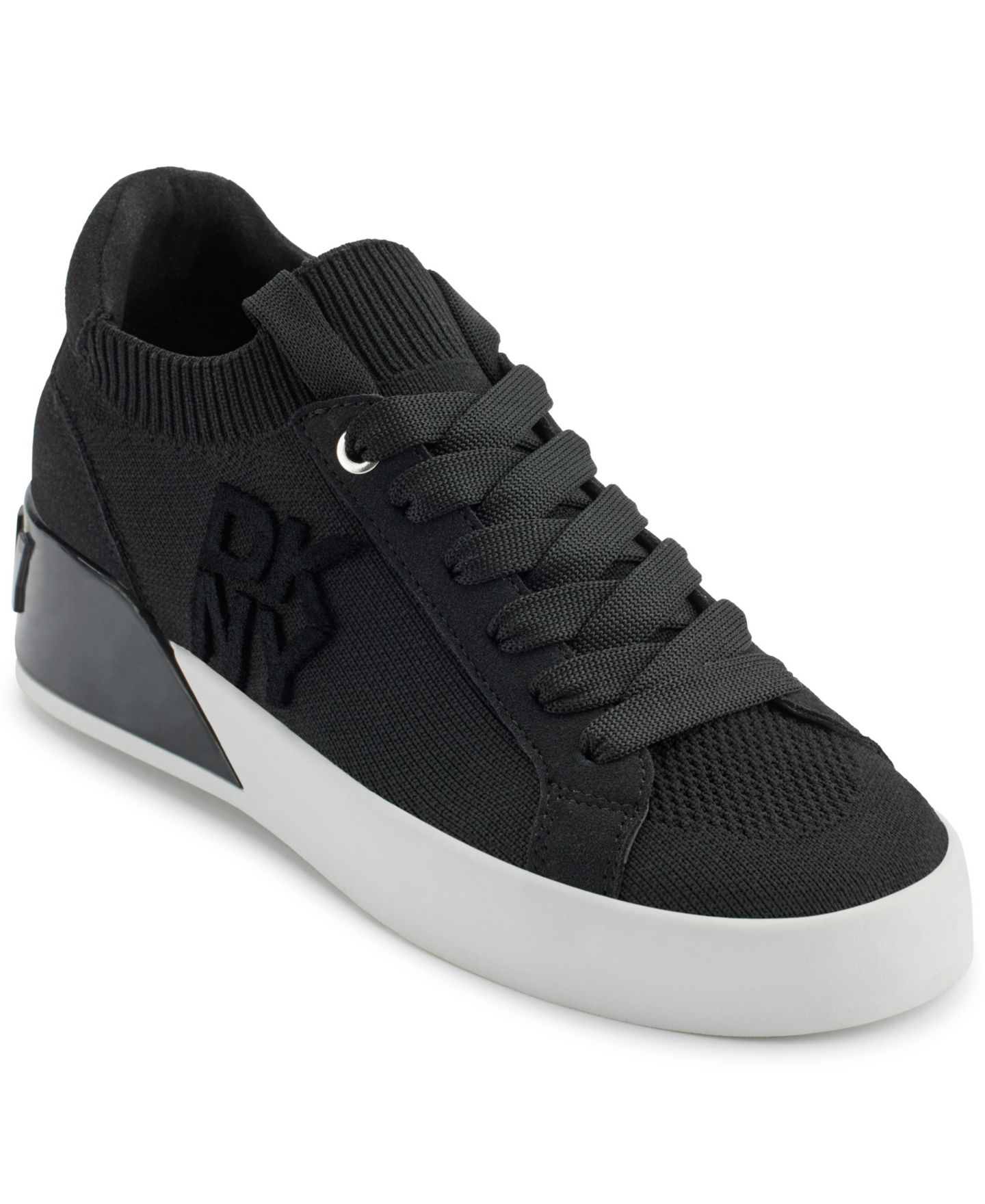 Женские кроссовки DKNY Mallory Lace-Up, цвет: Чёрный — фото 1