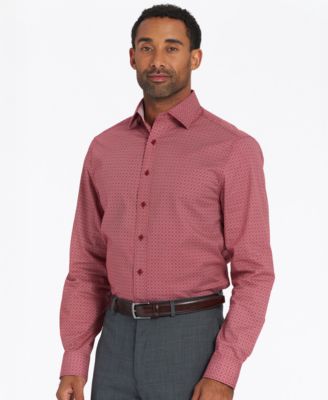 Men's Modern-Fit Medallion Tile Dress Shirt
